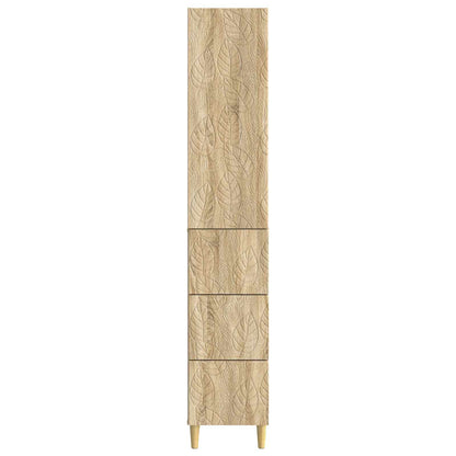 Cabinet Set 2 pcs Sonoma Oak 33 x 34.5 x 90 cm Engineered Wood
