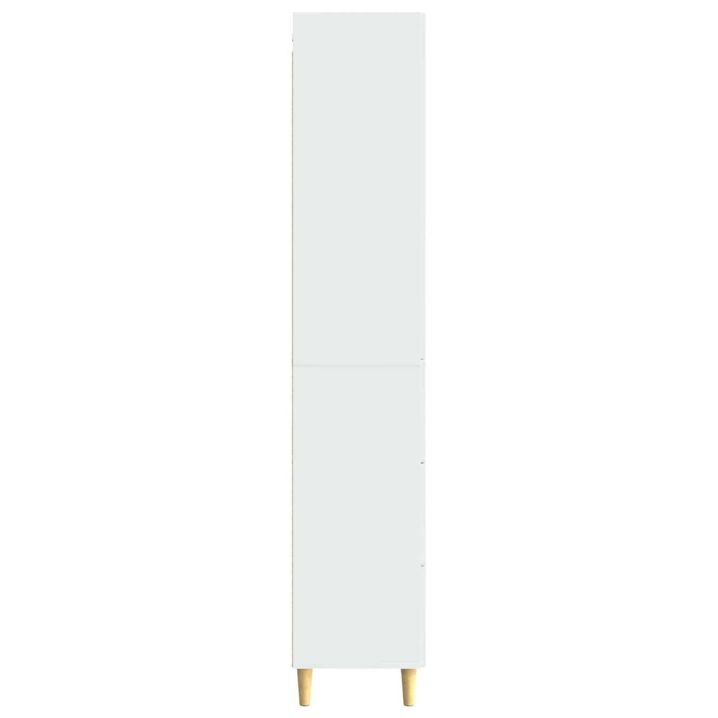 Cabinet Set 2 pcs High Gloss White 33 x 34.5 x 90 cm