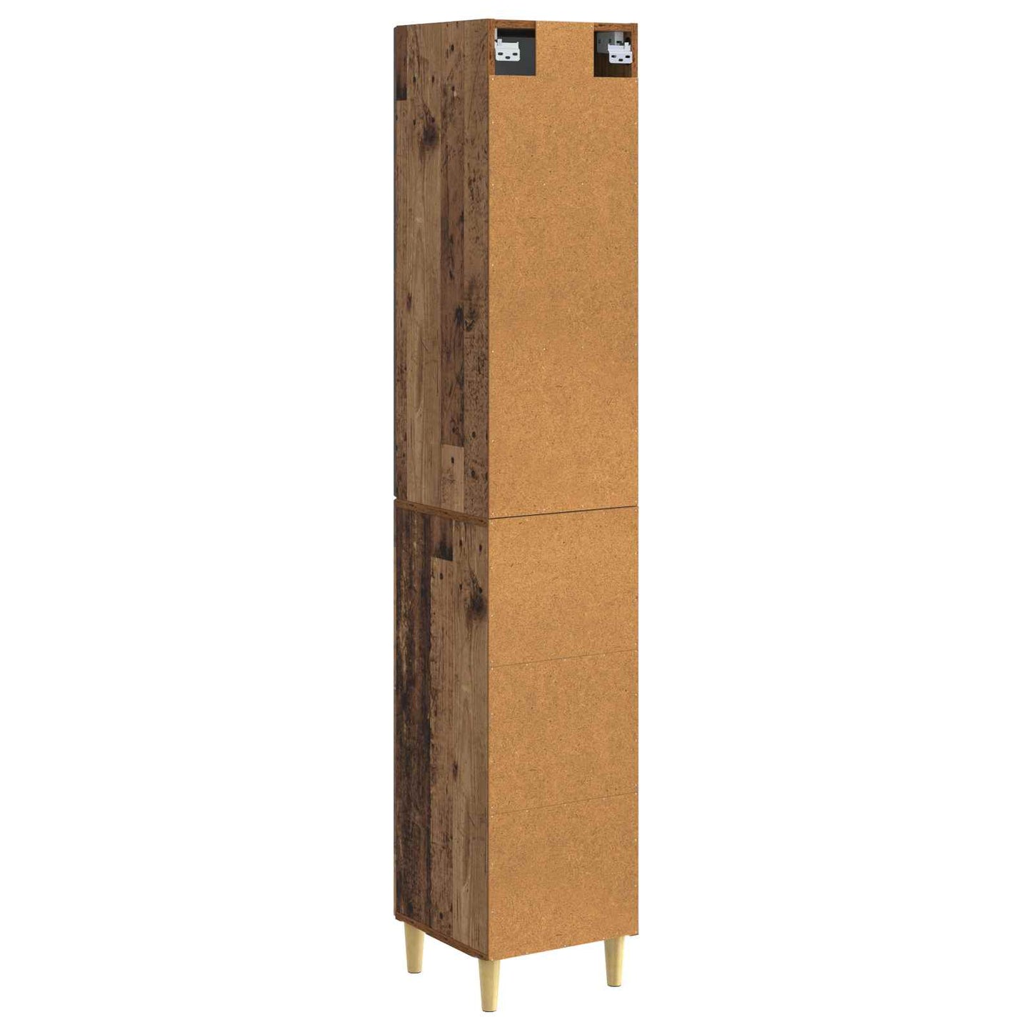 Cabinet Set 2 pcs Old Wood 33 x 34.5 x 90 cm Engineered Wood