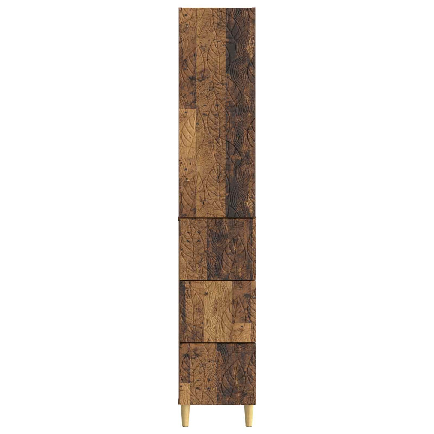 Cabinet Set 2 pcs Old Wood 33 x 34.5 x 90 cm Engineered Wood