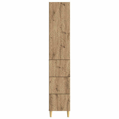Cabinet Set 2 pcs Artisan Oak 33 x 34.5 x 90 cm Engineered Wood