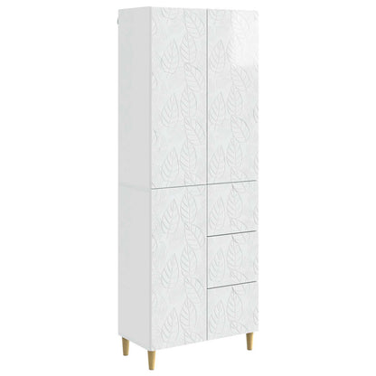 2 pcs High Gloss White