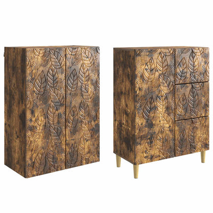2 pcs Smoked Oak