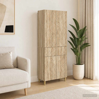 Cabinet Set 2 pcs Engineered Wood