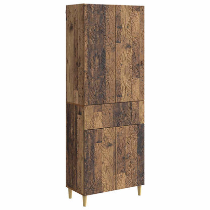 Cabinet Set 2 pcs Old Wood Engineered Wood