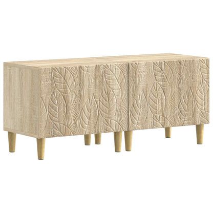 5 Piece LED TV Cabinet Sonoma Oak Engineered Wood