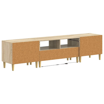 5 Piece LED TV Cabinet Sonoma Oak Engineered Wood