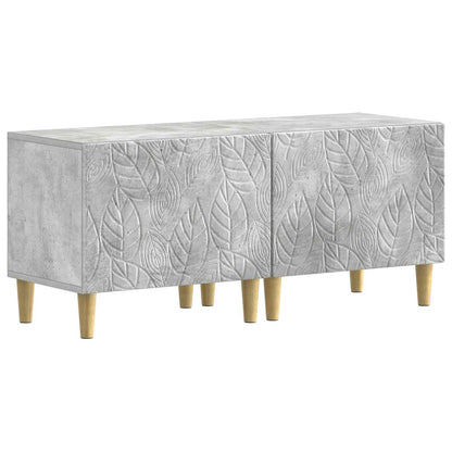 5 Piece LED TV Cabinet Concrete Grey Engineered Wood
