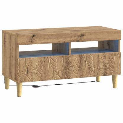 5 Piece LED TV Cabinet Artisan Oak Engineered Wood