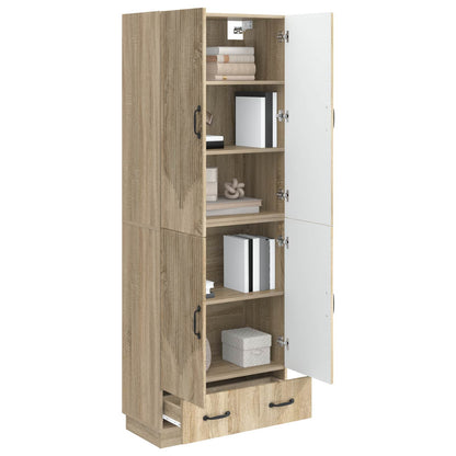 Cabinet Set 2 pcs Sonoma Oak Engineered Wood