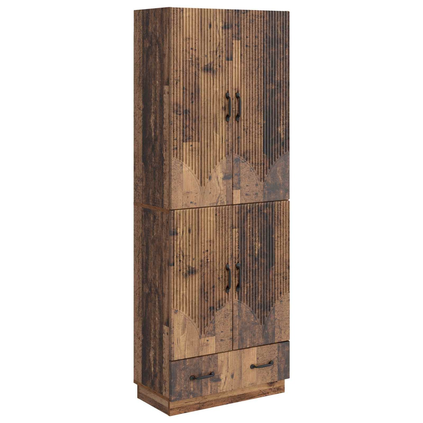 Cabinet Set 2 pcs Old Wood Engineered Wood