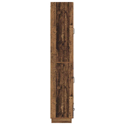 Cabinet Set 2 pcs Old Wood Engineered Wood