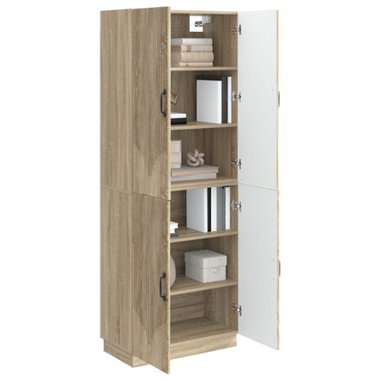 Cabinet Set 2 pcs Sonoma Oak Engineered Wood