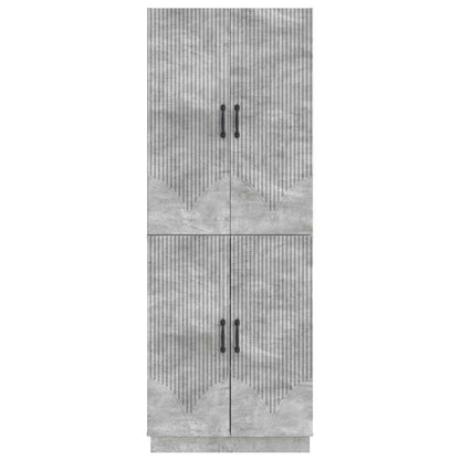 Cabinet Set 2 pcs Concrete Grey Engineered Wood