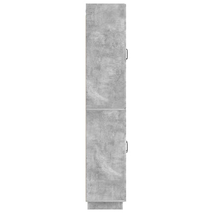 Cabinet Set 2 pcs Concrete Grey Engineered Wood