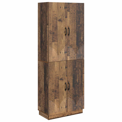 Cabinet Set 2 pcs Old Wood Engineered Wood