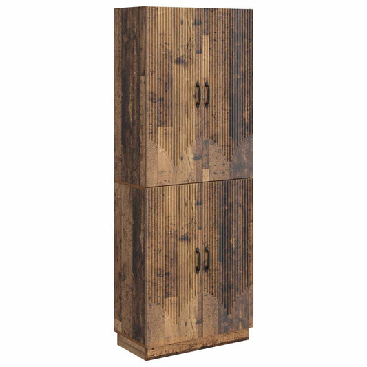 Cabinet Set 2 pcs Old Wood Engineered Wood