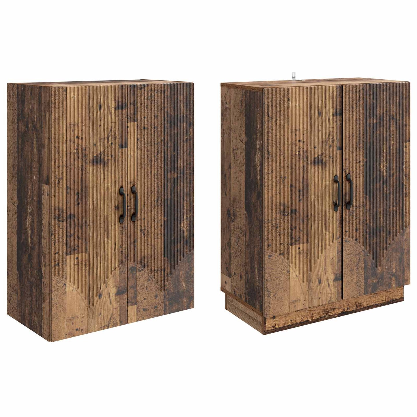 Cabinet Set 2 pcs Old Wood Engineered Wood