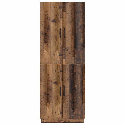 Cabinet Set 2 pcs Old Wood Engineered Wood