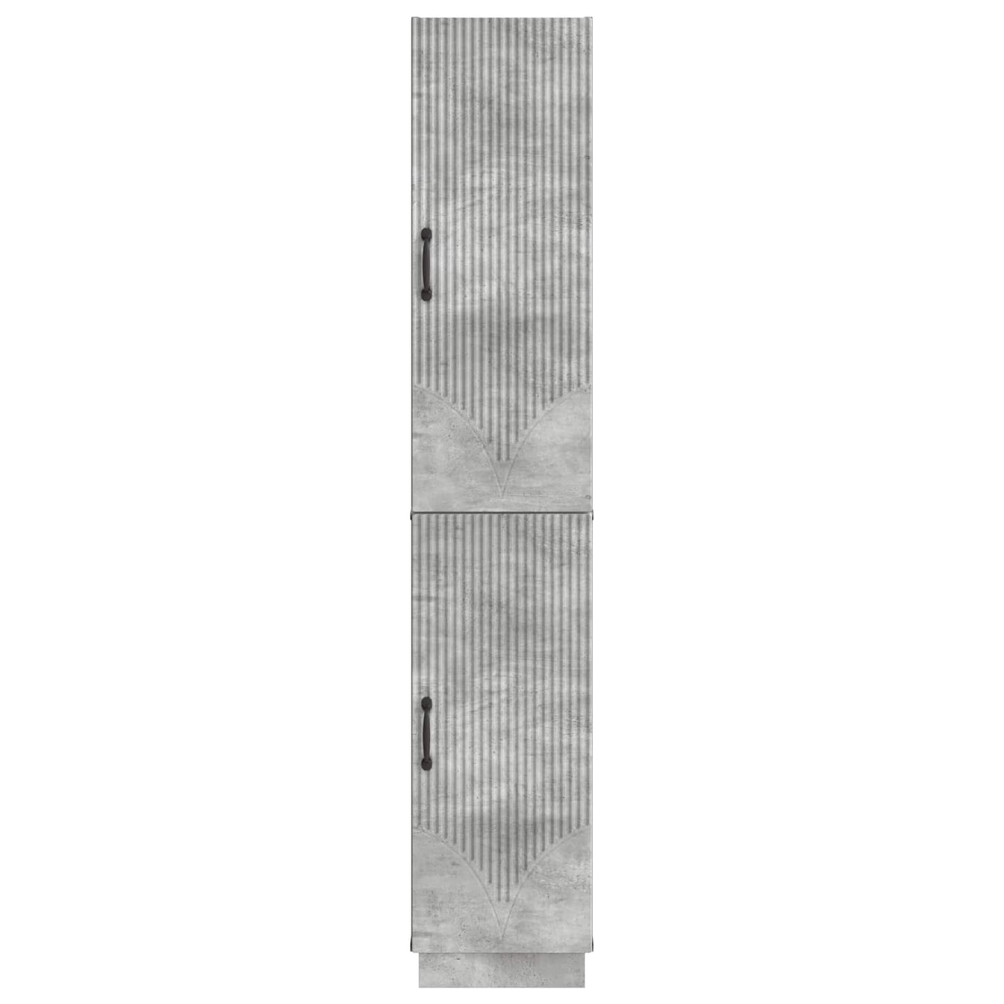 Cabinet Set 2 pcs Concrete Grey Engineered Wood