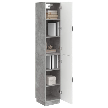 Cabinet Set 2 pcs Concrete Grey Engineered Wood