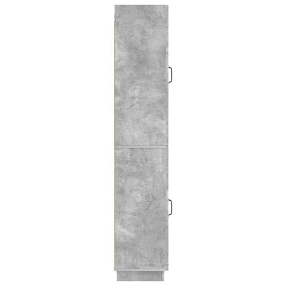 Cabinet Set 2 pcs Concrete Grey Engineered Wood