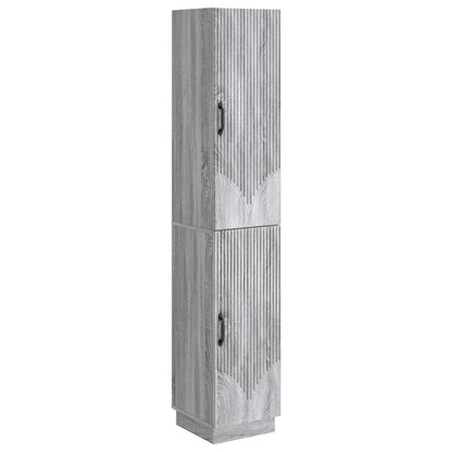 Cabinet Set 2 pcs Grey Sonoma Engineered Wood