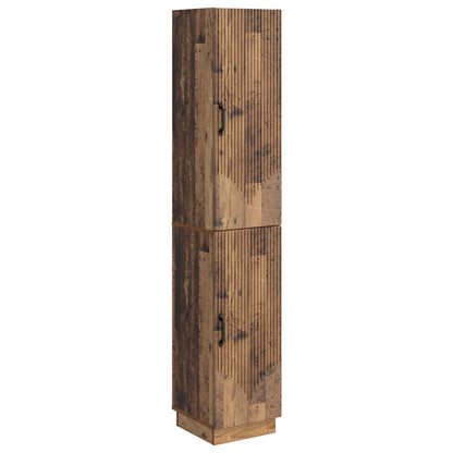Cabinet Set 2 pcs Old Wood Engineered Wood