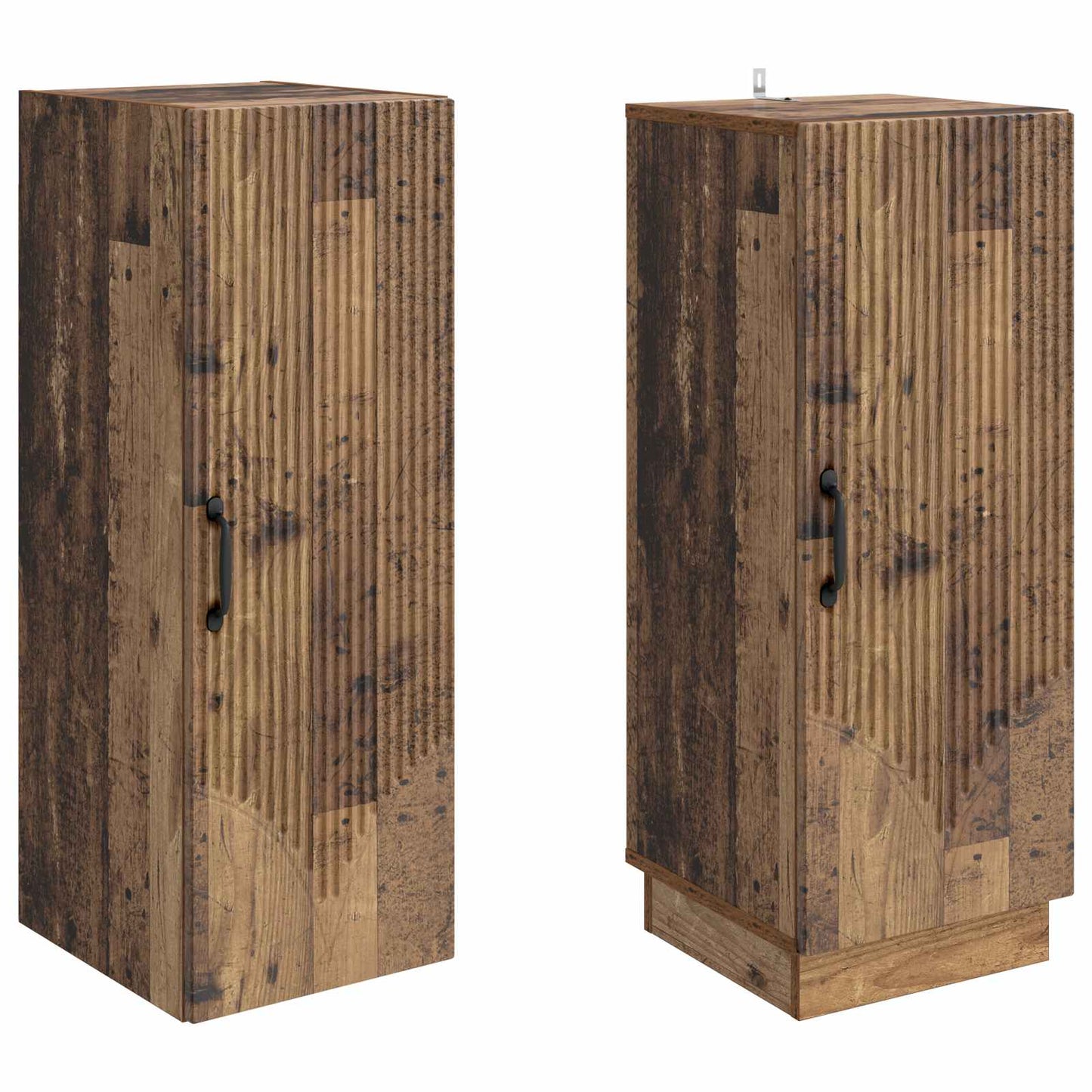 Cabinet Set 2 pcs Old Wood Engineered Wood