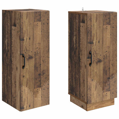 Cabinet Set 2 pcs Old Wood Engineered Wood