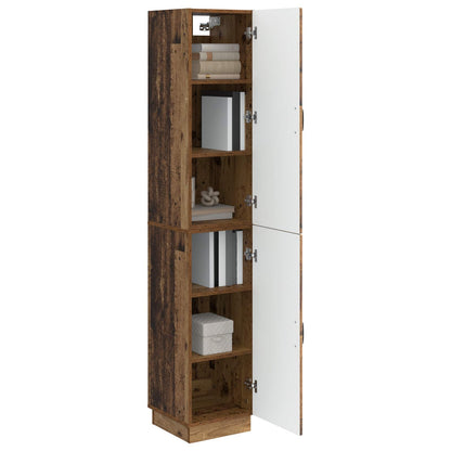 Cabinet Set 2 pcs Old Wood Engineered Wood