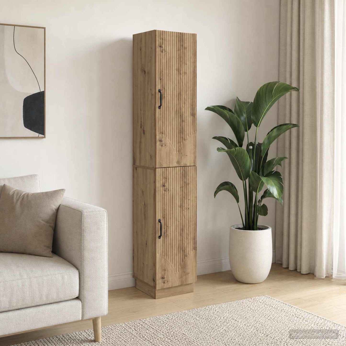 Cabinet Set 2 pcs Artisan Oak Engineered Wood