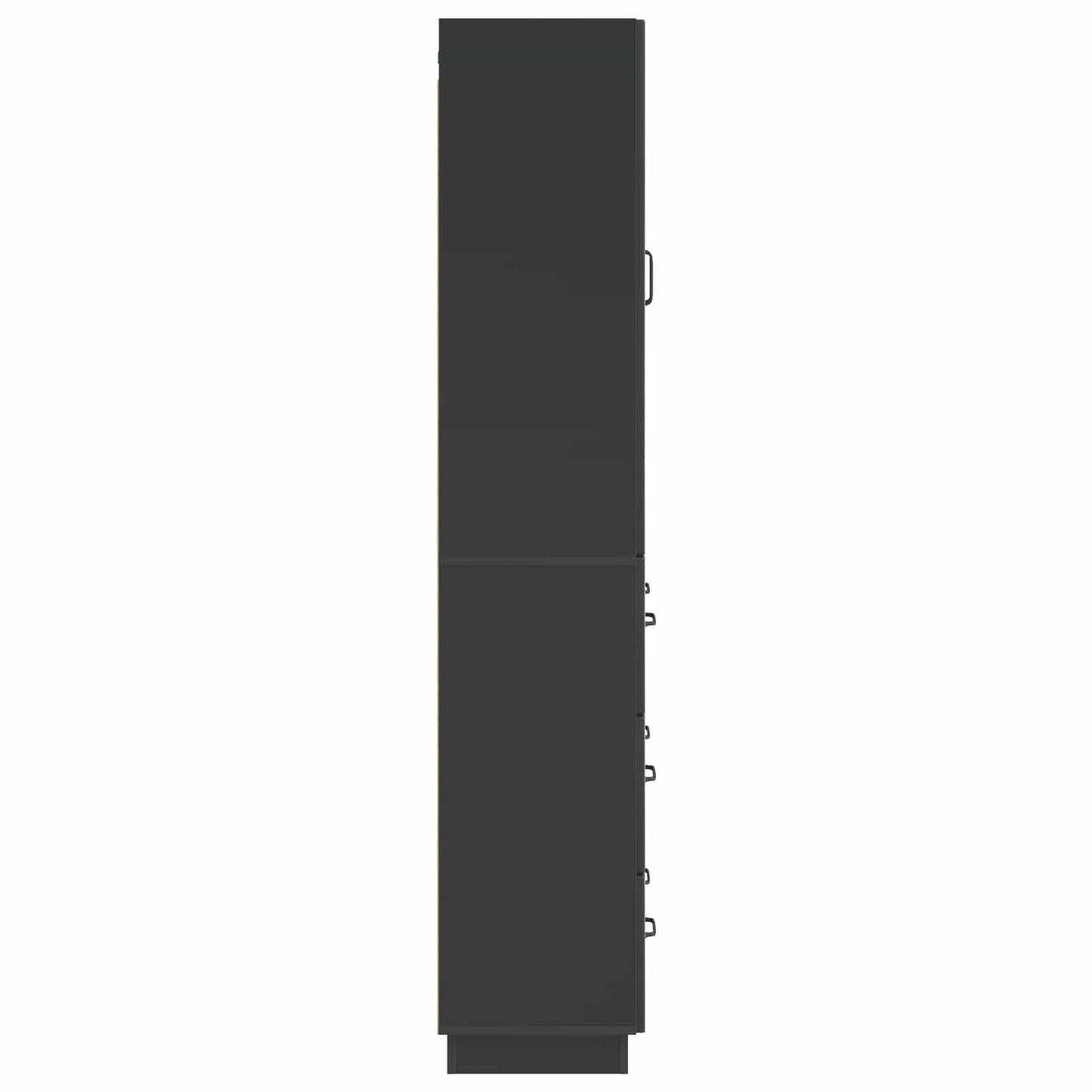 Cabinet Set 2 pcs Black 66 x 34.5 x 87 cm Engineered Wood