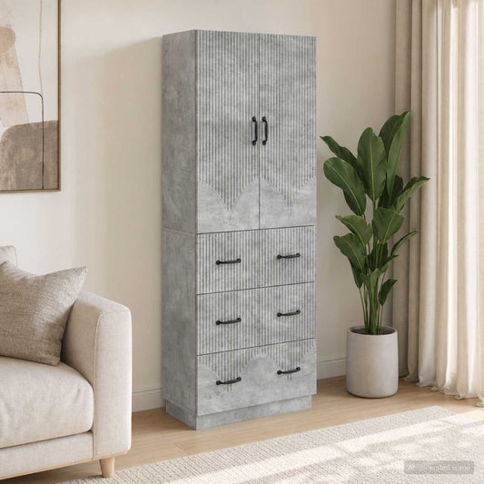 Cabinet Set 2 pcs 66 x 34.5 x 87 cm Engineered Wood