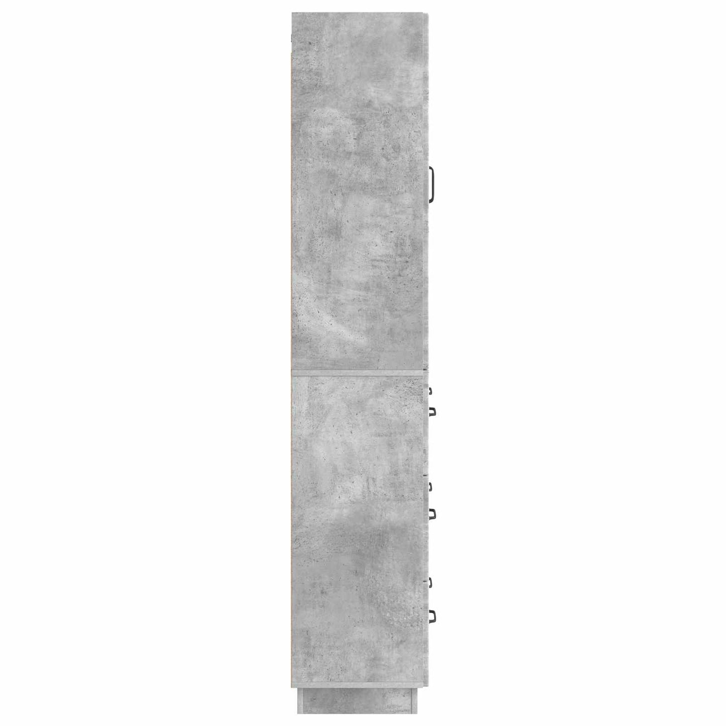 Cabinet Set 2 pcs Concrete Grey 66 x 34.5 x 87 cm