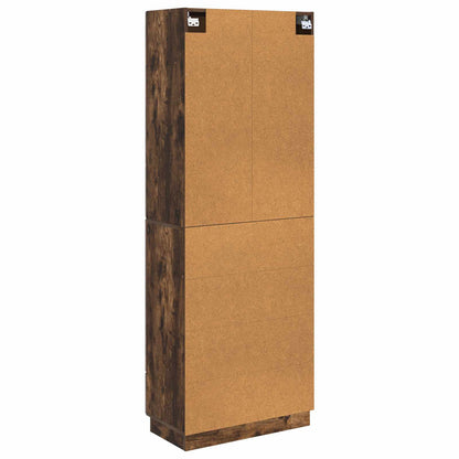 Cabinet Set 2 pcs Smoked Oak 66 x 34.5 x 87 cm Engineered Wood