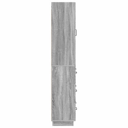 Cabinet Set 2 pcs Grey Sonoma 66 x 34.5 x 87 cm Engineered Wood