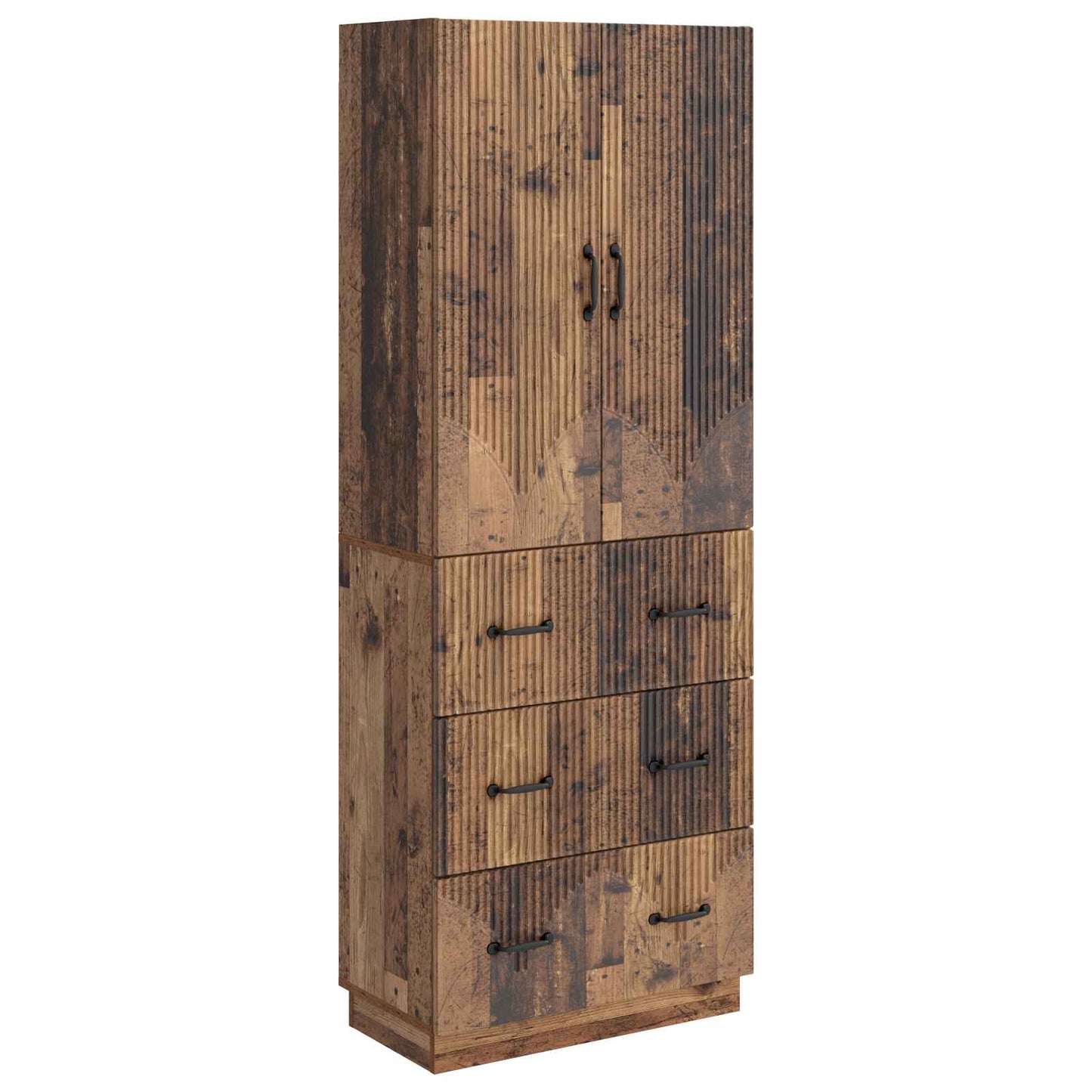 Cabinet Set 2 pcs Old Wood 66 x 34.5 x 87 cm Engineered Wood