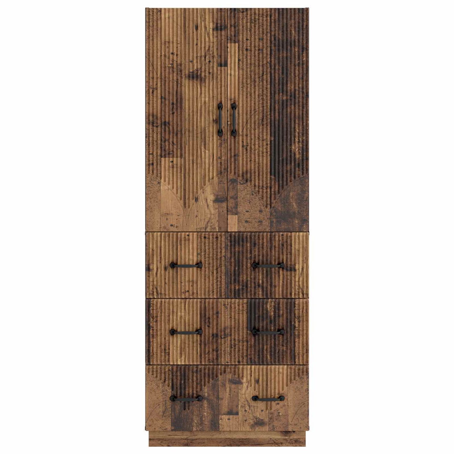 Cabinet Set 2 pcs Old Wood 66 x 34.5 x 87 cm Engineered Wood