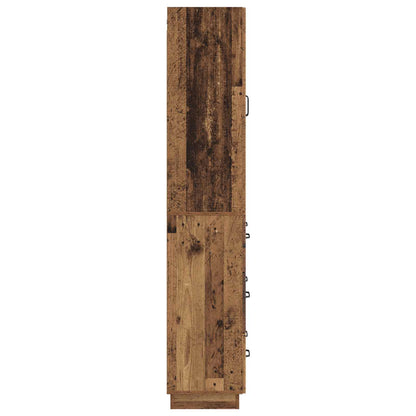 Cabinet Set 2 pcs Old Wood 66 x 34.5 x 87 cm Engineered Wood