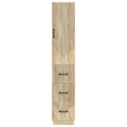 Cabinet Set 2 pcs Sonoma Oak 33 x 34.5 x 87 cm Engineered Wood