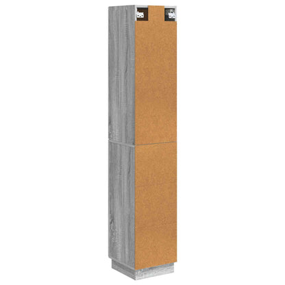 Cabinet Set 2 pcs Grey Sonoma 33 x 34.5 x 87 cm Engineered Wood