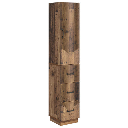 Cabinet Set 2 pcs 33 x 34.5 x 87 cm Engineered Wood Old Wood