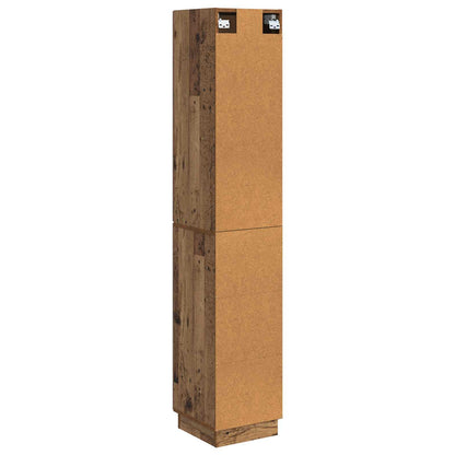 Cabinet Set 2 pcs Old Wood 33 x 34.5 x 87 cm Engineered Wood