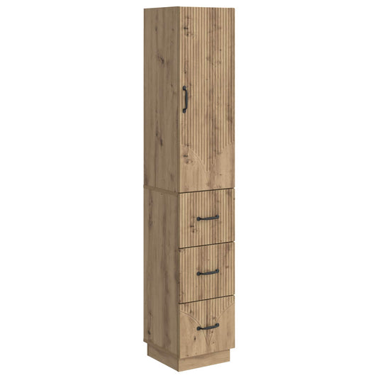 Cabinet Set 2 pcs 33 x 34.5 x 87 cm Engineered Wood Artisan Oak