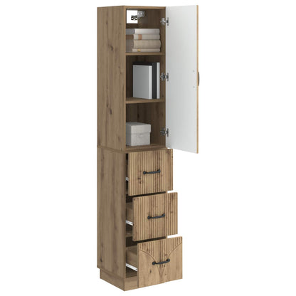 Cabinet Set 2 pcs Artisan Oak 33 x 34.5 x 87 cm Engineered Wood