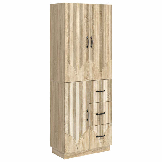 Cabinet Set 2 pcs Sonoma Oak Engineered Wood