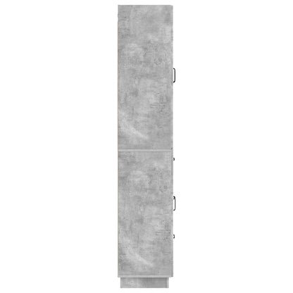 Cabinet Set 2 pcs Concrete Grey Engineered Wood