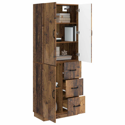 Cabinet Set 2 pcs Old Wood Engineered Wood