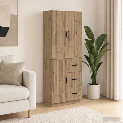 Cabinet Set 2 pcs Artisan Oak Engineered Wood
